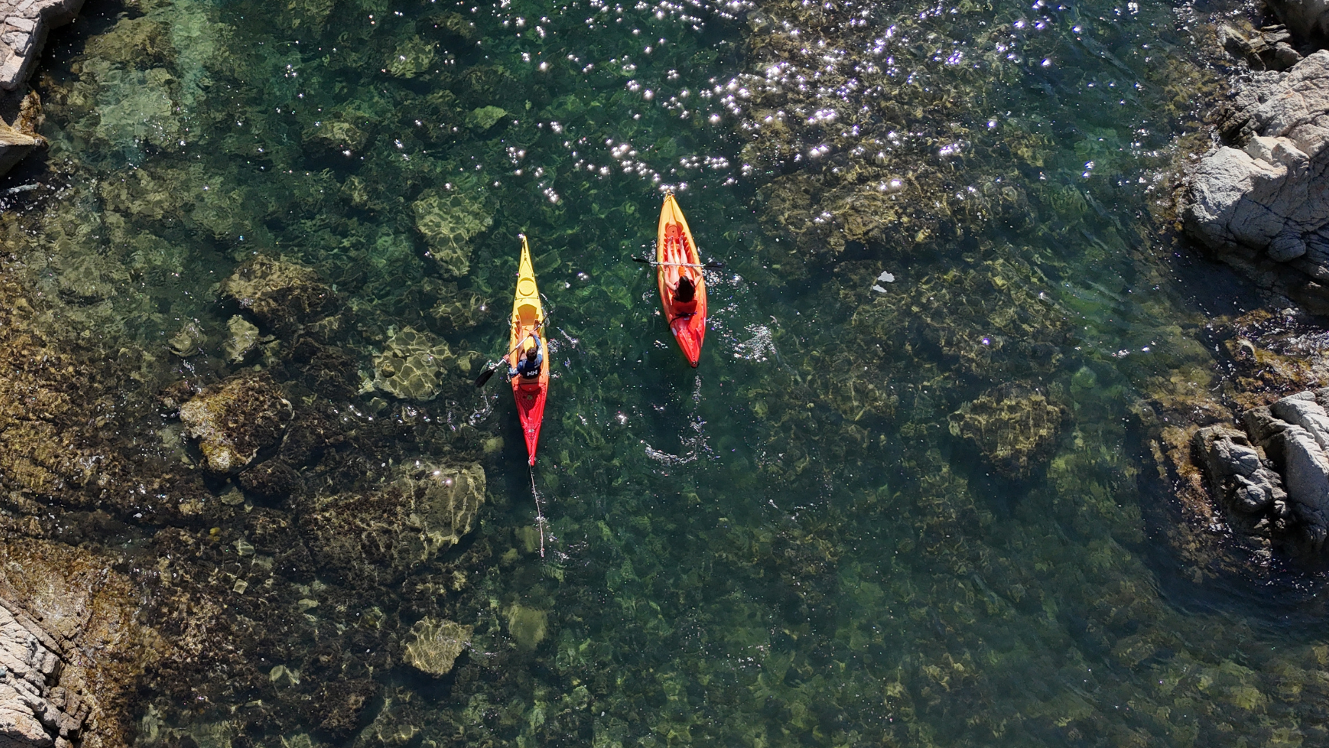 Excursión kayak Costa Brava en Playa de Aro